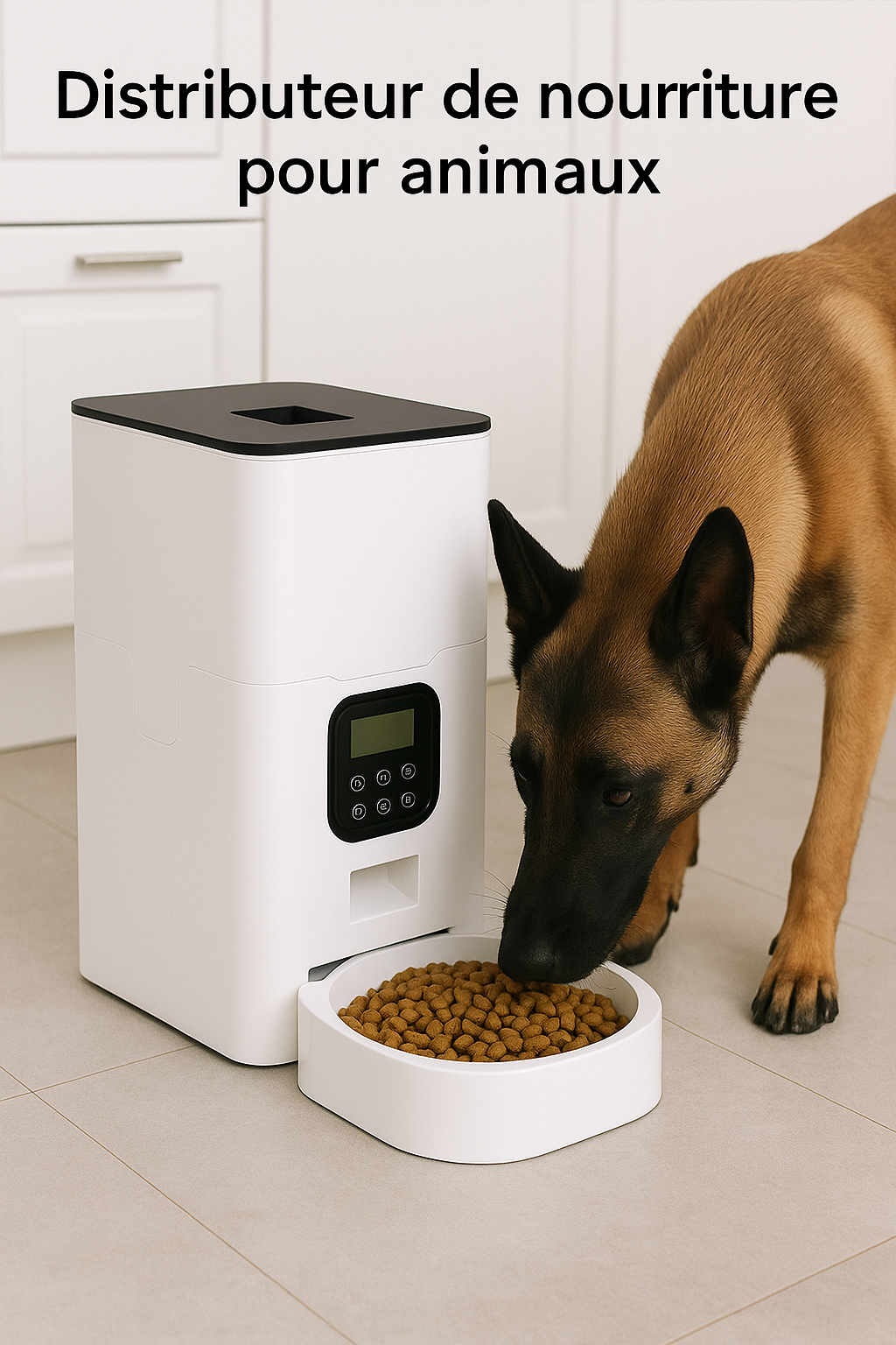Distributeur automatique de nourriture pour chien